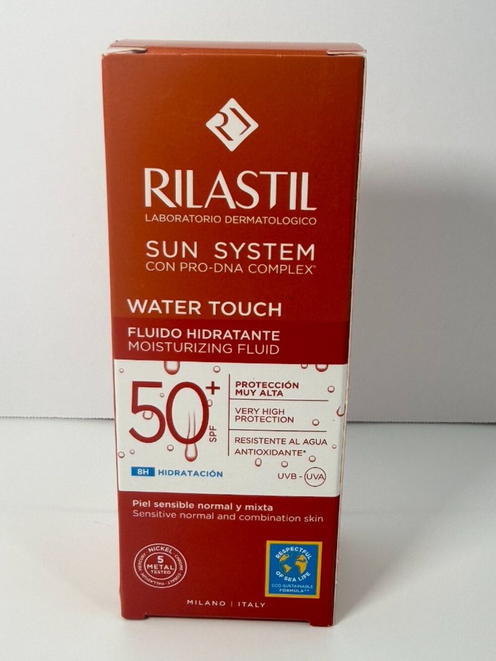 Rilastil Water Touch SPF 50+ Sunscreen 50ml Ultra Light Face Fluid